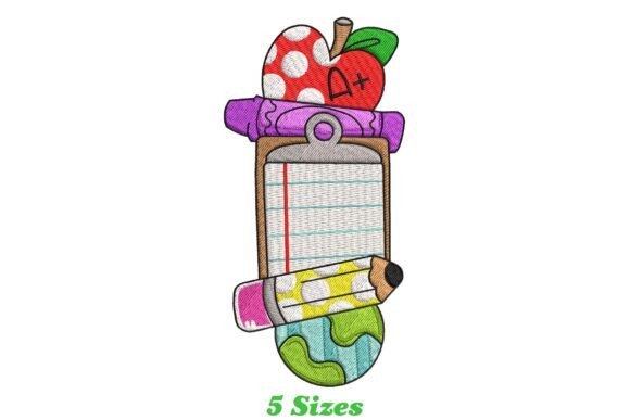 Back to School Door Hanger Embroidery