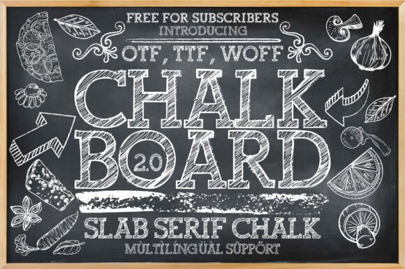 Chalkboard 2.0: A Versatile Slab Serif Font for Modern Design