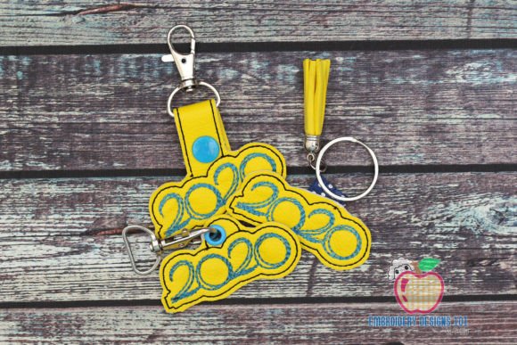 Class of 2020 ITH Key Fob Pattern: A Versatile Machine Embroidery Design