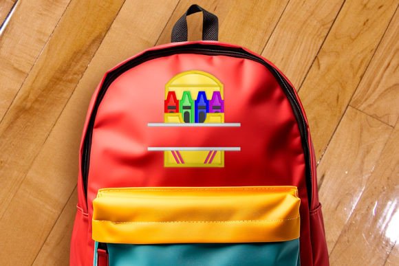 Crayon Box Split Applique Embroidery: A Versatile Design for Creative Expression