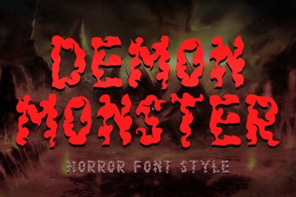 Demon Monster Font for Halloween and Beyond