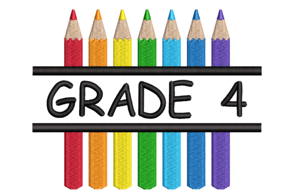 Grade 4 Split Colored Pencils
