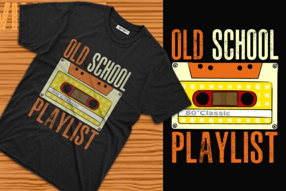Old School 80s Playlist Cassette Design: A Nostalgic Throwback with Modern Utility