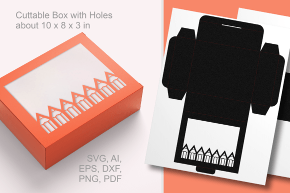 Pencils Window 1 Rectangular Favor Box – A Versatile DIY Solution for Eye-Catching Gift Packaging
