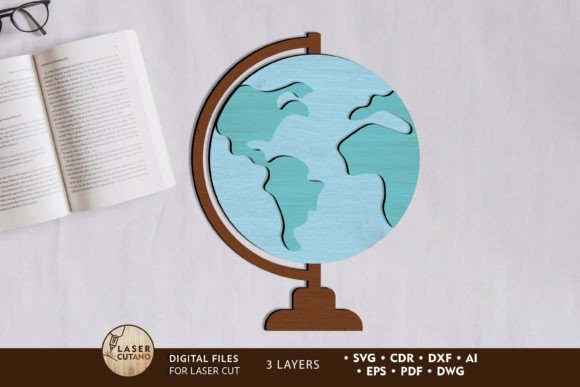 School Globe Laser Cut Template: Strategic Design for Educational and Creative Projects