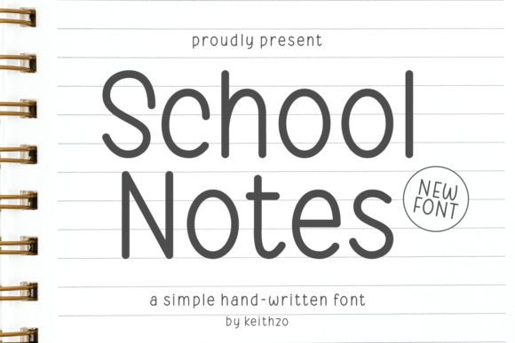 School Notes Font: A Playful Touch for Creative Projects