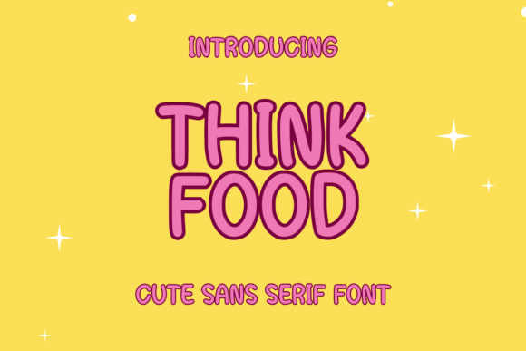 Think Food: A Cute and Fun Font for Creative Projects